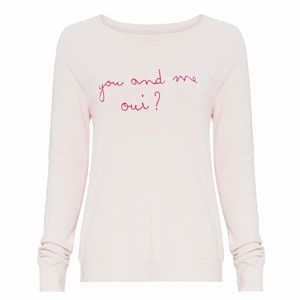 Joie Cotton Annora You & Me Oui Sweatshirt, Small